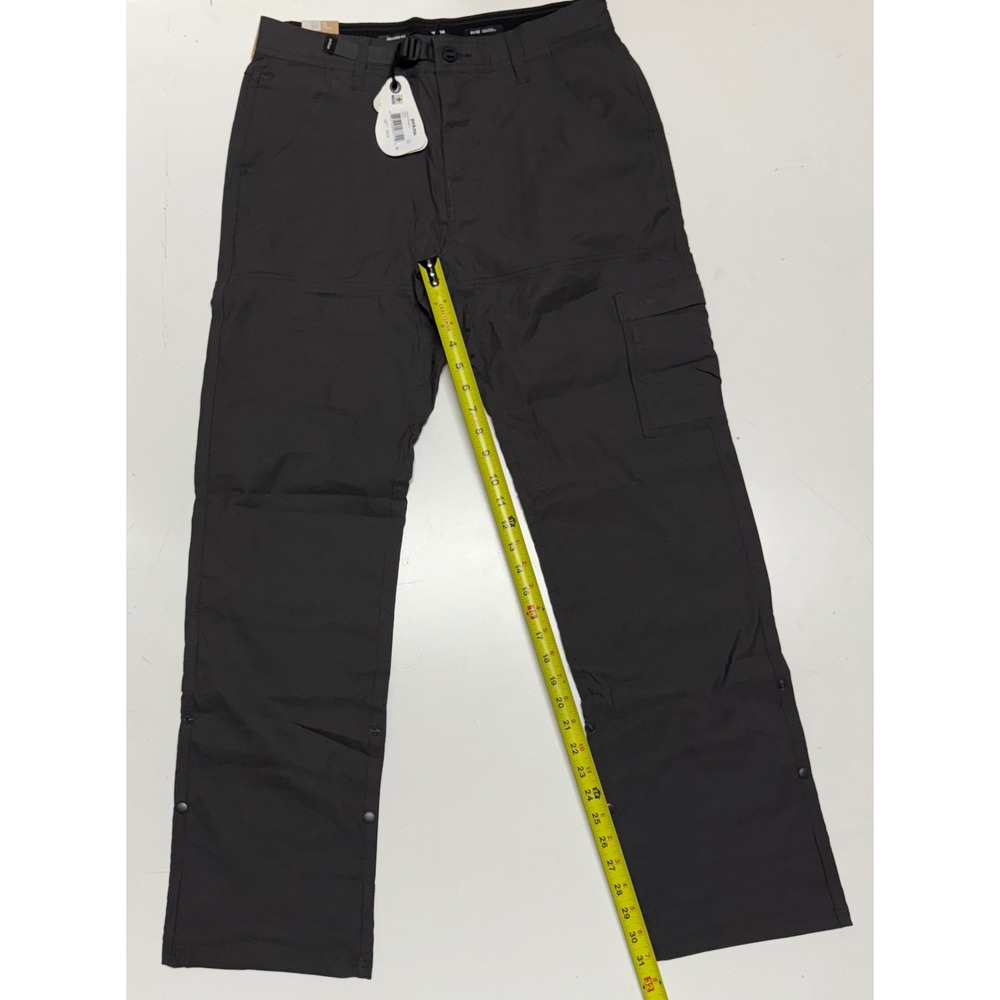 Prana Stretch Zion Pants II Mens 31x32 Charcoal Relaxed Fit Outdoor Hiking New